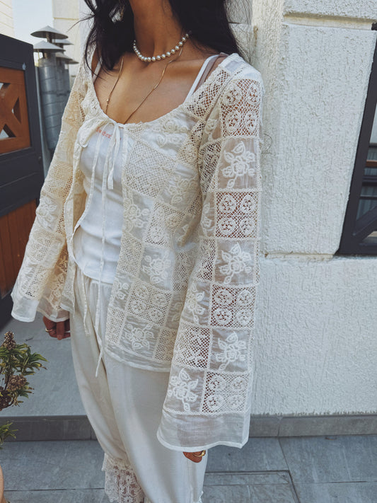Lara crochet cardigan
