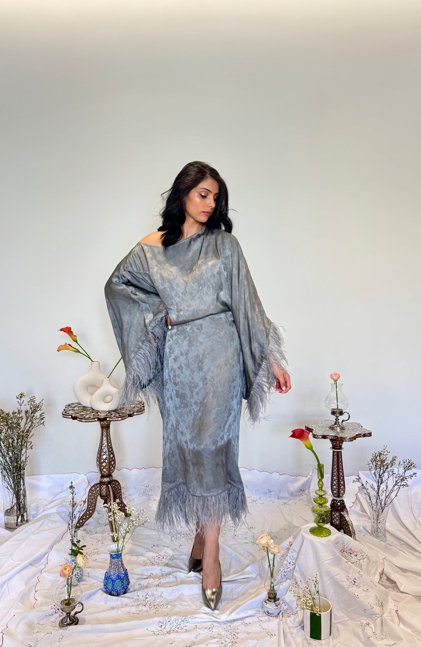 Danah luxe dress- Silver