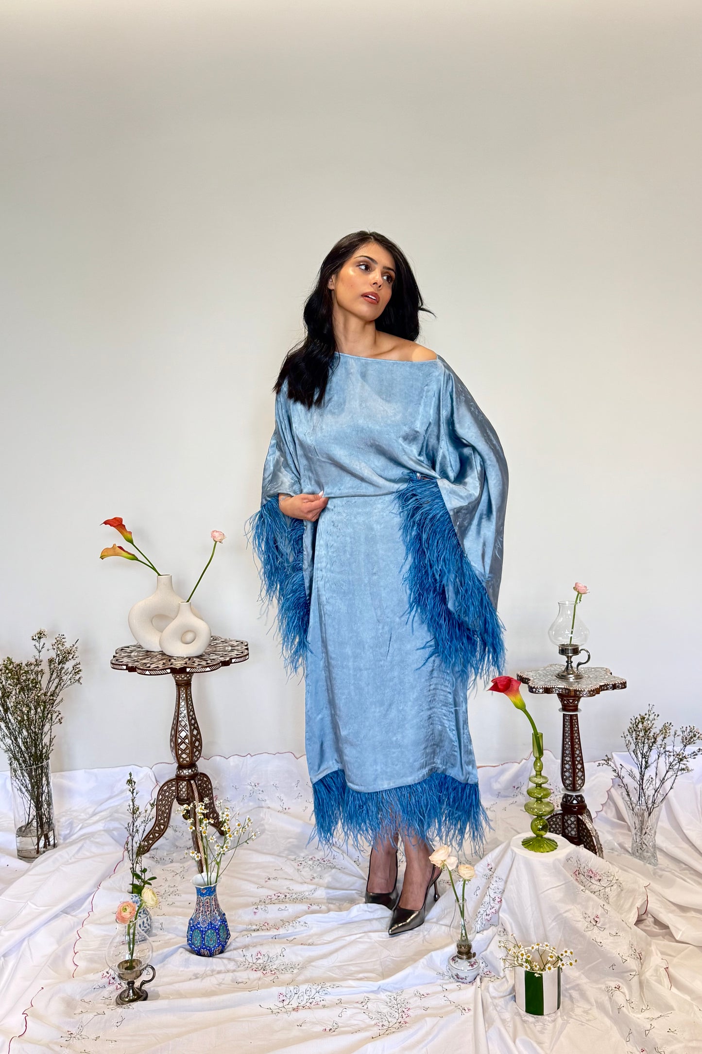 Danah Luxe Dress- Blue Dream