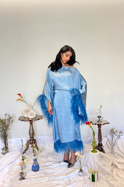 Danah Luxe Dress- Blue Dream