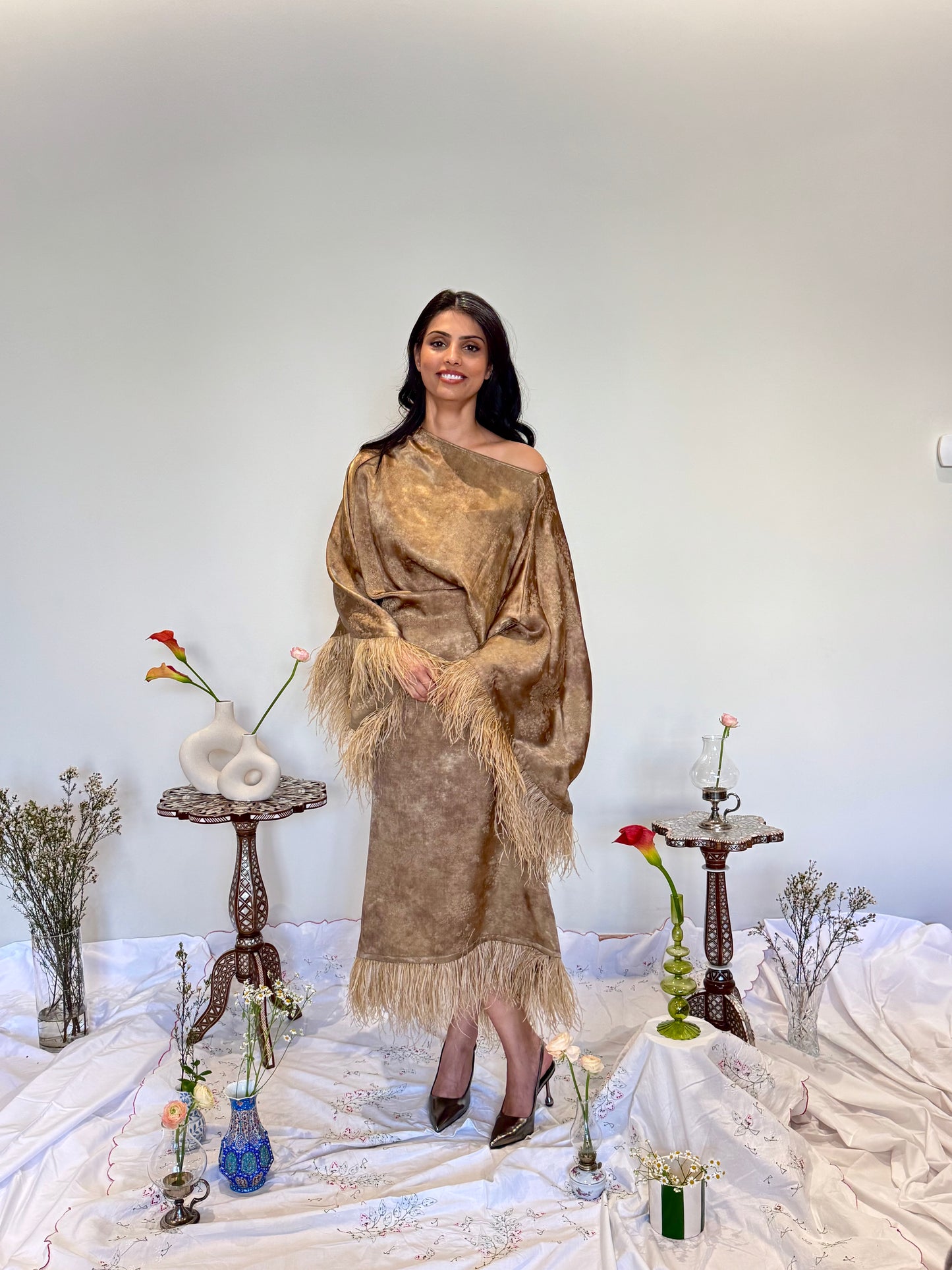 Danah Luxe Dress- Royal Bronze