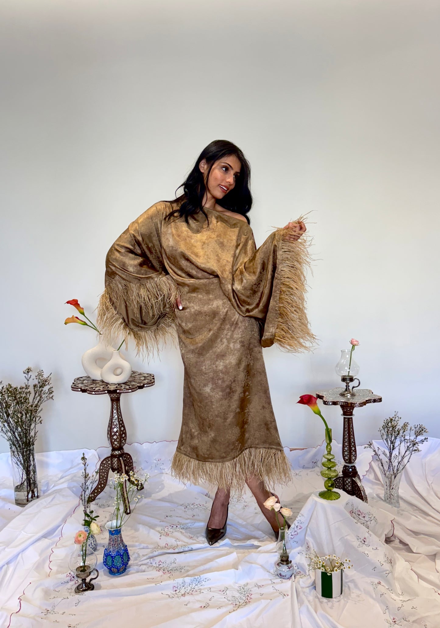 Danah Luxe Dress- Royal Bronze
